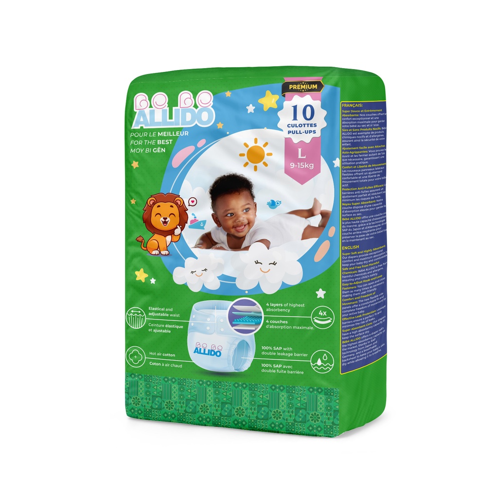 [BA2PM05] Taille 2 Couches Bébé Premium 4-9 Kg (Petit)