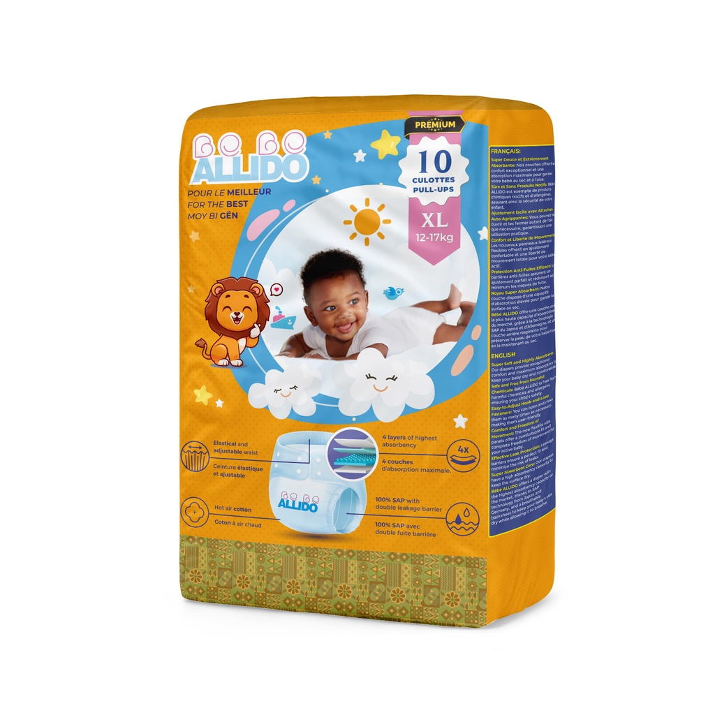 [BA3PL05] Taille 3 Couches Bébé Premium 7-18 Kg (Petit)